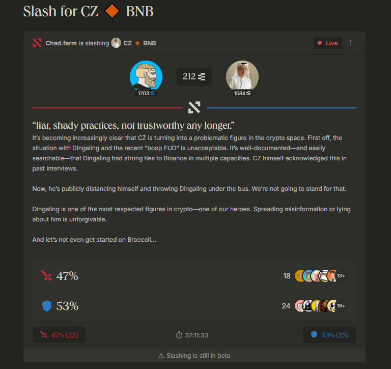 CZ暗讽dingaling引发社区热议