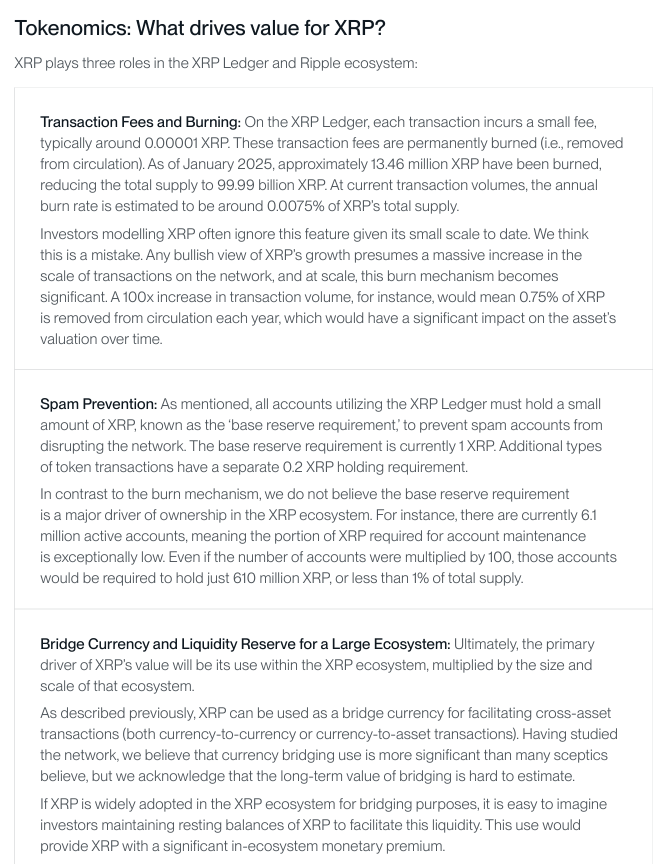 Bitwise报告揭示XRP价值驱动因素及其在Ripple生态系统中的核心作用