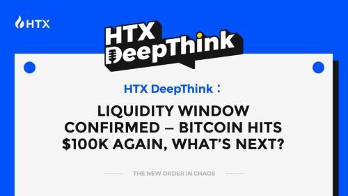 HTX DeepThink:流动性窗口确认,比特币突破10万美元后市如何?