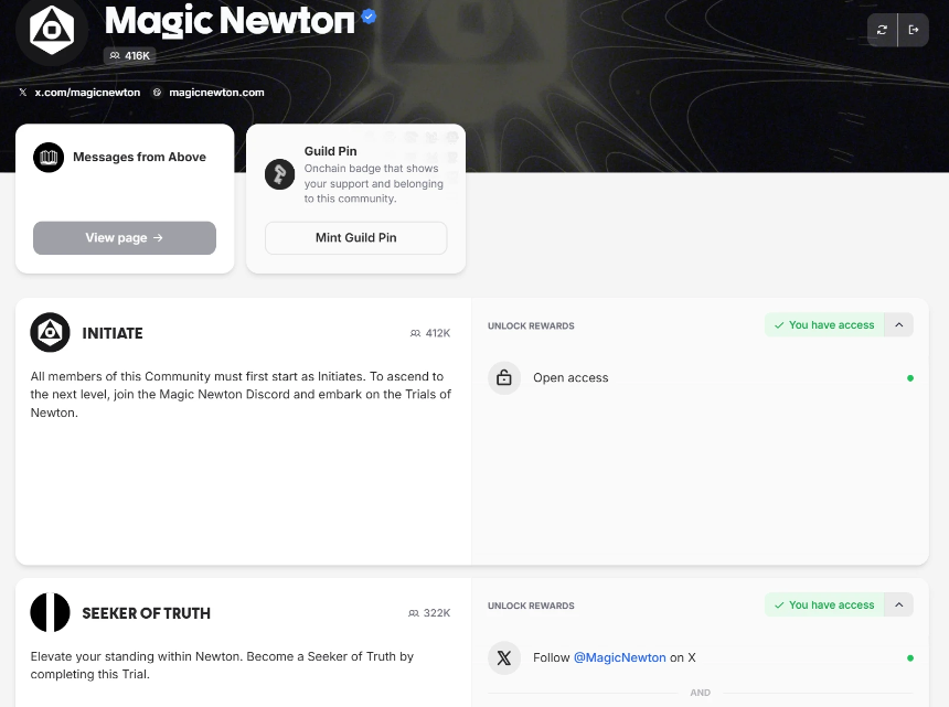Magic Newton为Kaito社区推出专属福利与自动化体验