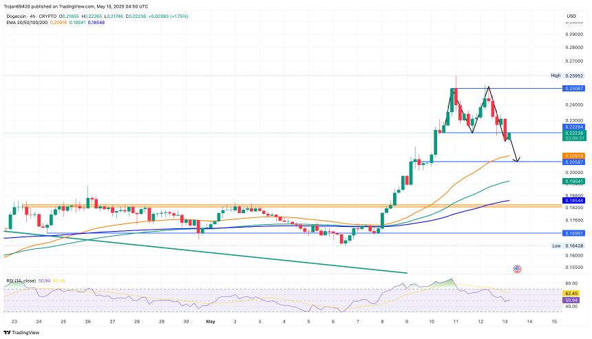 Dogecoin price chart