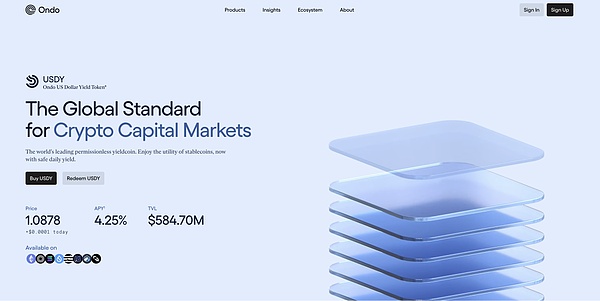 解析Ondo Finance：美国RWA怎么搞？