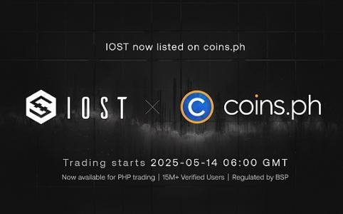 IOST正式上线菲律宾Coins.ph交易所，深化东南亚合规布局