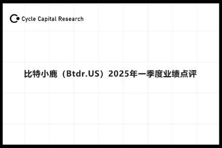 Cycle Capital：比特小鹿（Btdr.US）2025年Q1业绩深度解析