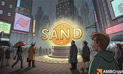 沙地:鲸鱼抛售570万美元SAND,价格承压下跌22%!未来走势或更严峻