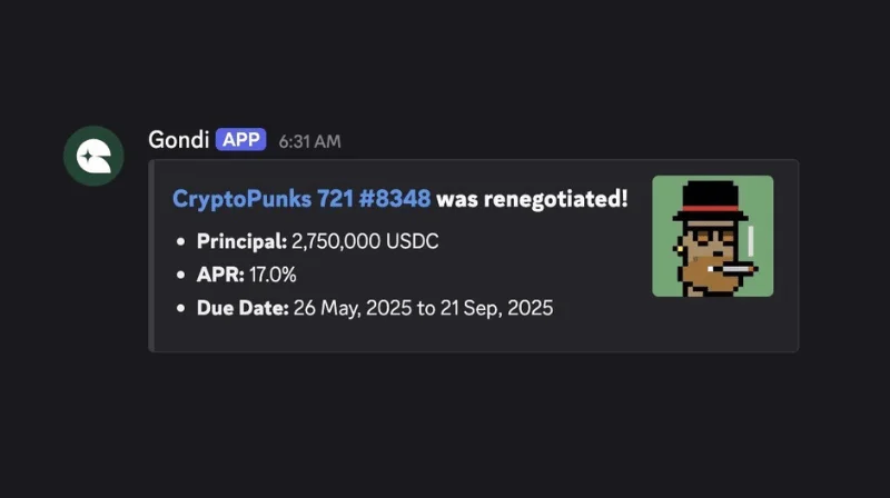 Seedphrase续签275万美元贷款，CryptoPunk #8348成关键抵押品