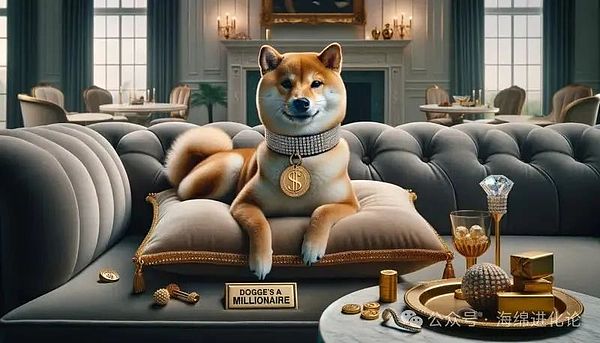 柴犬百万富翁超现实主义