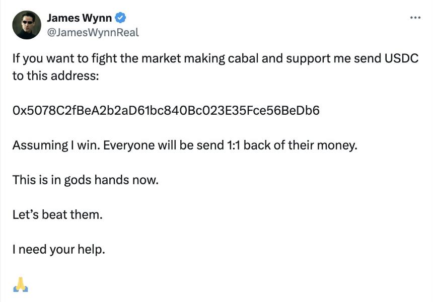 James Wynn:从亿万辉煌到一无所有,贪婪赌徒的加密沉浮录