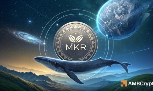 Maker:尽管60%持有者获利且鲸鱼大举押注,<span class='keyword'>MKR</span>为何仍下跌5%?