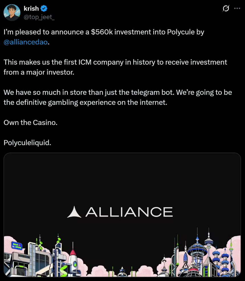 Polycule：通过Telegram Bot轻松玩转Polymarket预测市场