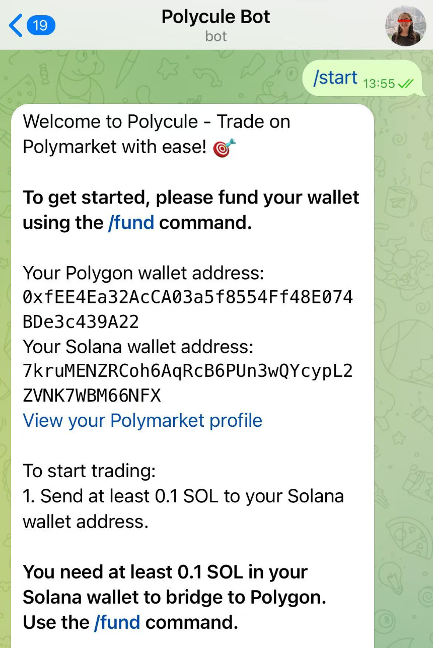 Polycule：通过Telegram Bot轻松玩转Polymarket预测市场