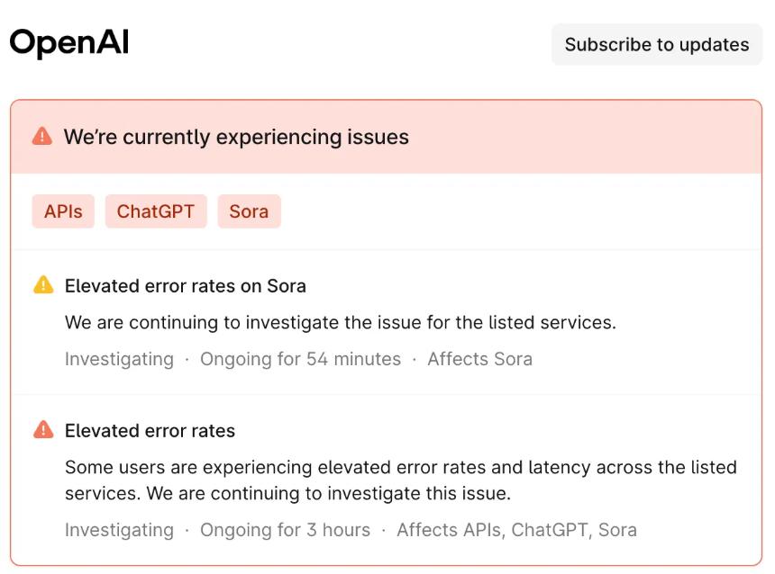 chatgpt openai status