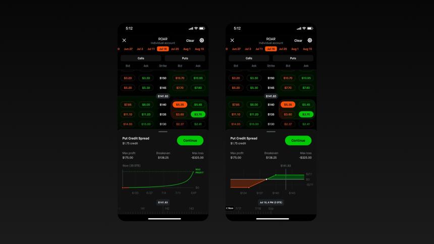 Robinhood 推出移动版 Legend Charts 及期权模拟回报功能