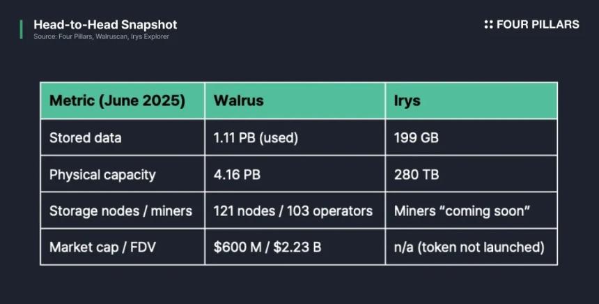 数据之争：详解 Walrus 与 Irys