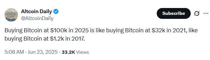 Altcoin Daily on X