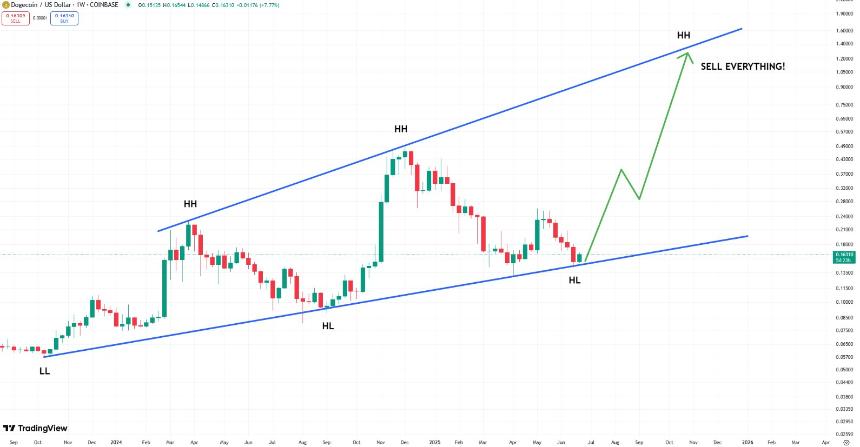  狗狗币即将升至 1 美元：顶级分析师称狗狗币将在 7 月迎来大幅波动 
