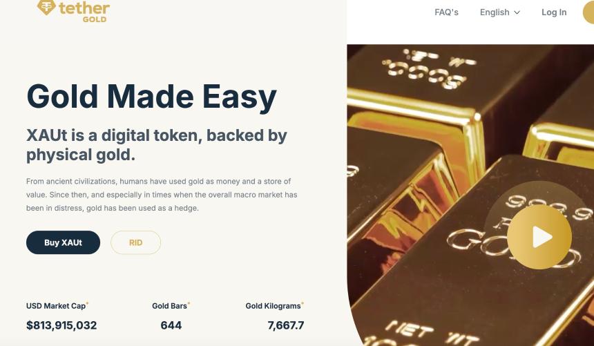 Tether囤金80吨，速览其黄金代币XAUT