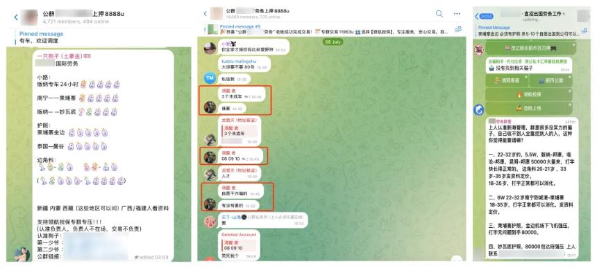 不同年龄段的人口价格（单位 USDT）