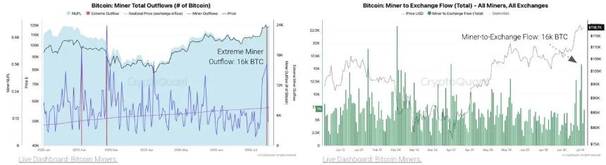 比特币流入交易所达8.1万BTC,鲸鱼和矿工争相锁定利润