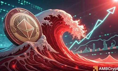 TRON价格飙升8.8%:若突破关键阻力位,或迎新高