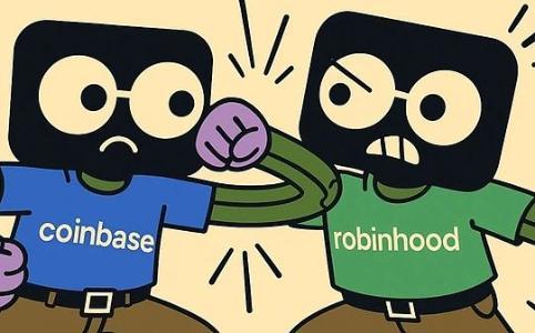  $COIN对$HOOD：1600亿美元的较量 