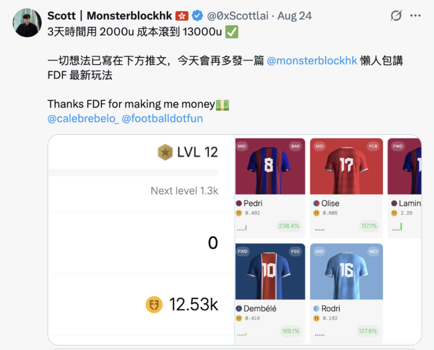 当足球明星成为「链上资产」：爆火的Football.Fun玩法解析