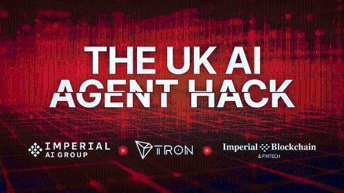 孙宇晨在伦敦帝国理工学院主办的英国 AI Agen<span class='keyword'>t</span> Hacka<span class='keyword'>t</span>hon 荣获“最佳区块链创新者”称号，<span class='keyword'>T</span>RON DAO 为冠名赞助商