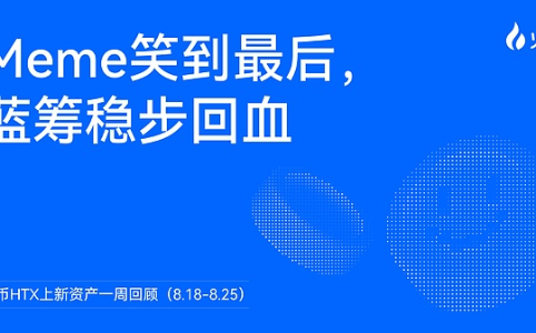 火币HTX一周市场观察(8.18-8.25):Meme强势领涨 蓝筹资产稳步回升