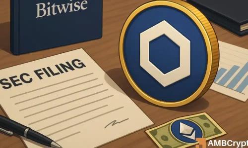 Bitwise申请美国首个Chainlink ETF LINK预计短期上涨5%