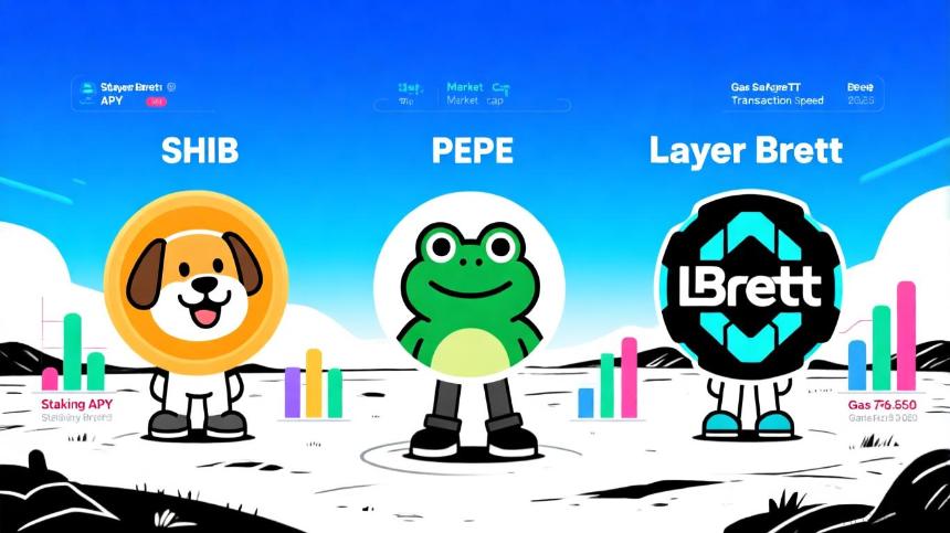 2025年模因币市场展望：SHIB、PEPE与Layer Brett的潜力分析