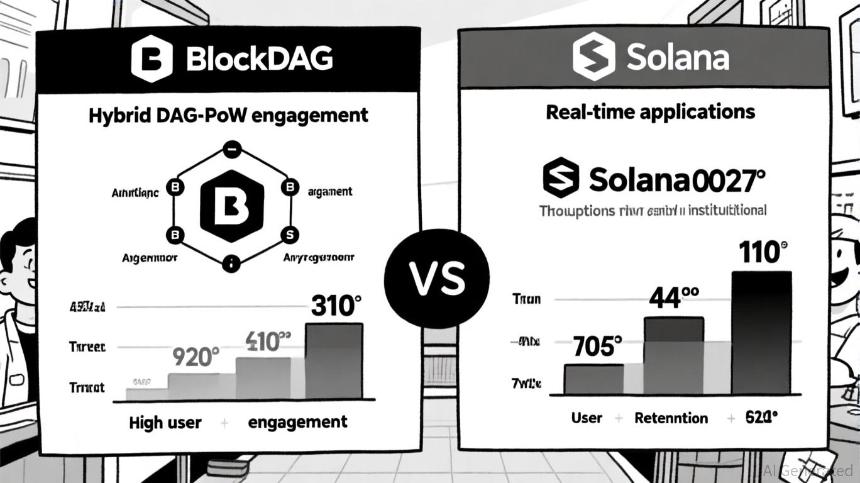 BlockDAG 的快速普及 vs. Solana 的用户下滑：区块链的未来之战