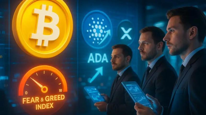 比特币今日新闻：BTC 目标价位 11.2 万美元，而 44 美元的恐惧与贪婪引发 ADA 和 XRP 的轮动
