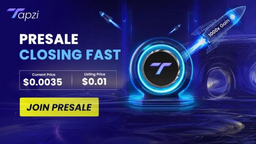  Tapzi 领跑 2025 年 9 月最佳加密货币投资，BlockchainFX 举步维艰 