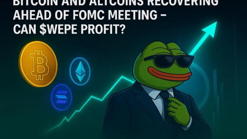 比特币与山寨币在FOMC会议前反弹,$WEPE能否借势上涨?
