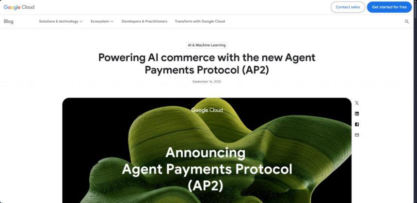 Mysten Labs SUI Google AP2 partnership announcement