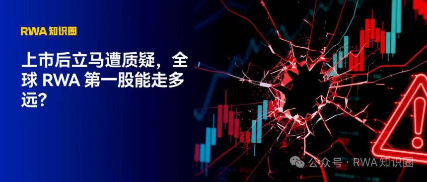 全球RWA第一股上市即遭质疑，DAT能否成为加密投资新趋势？