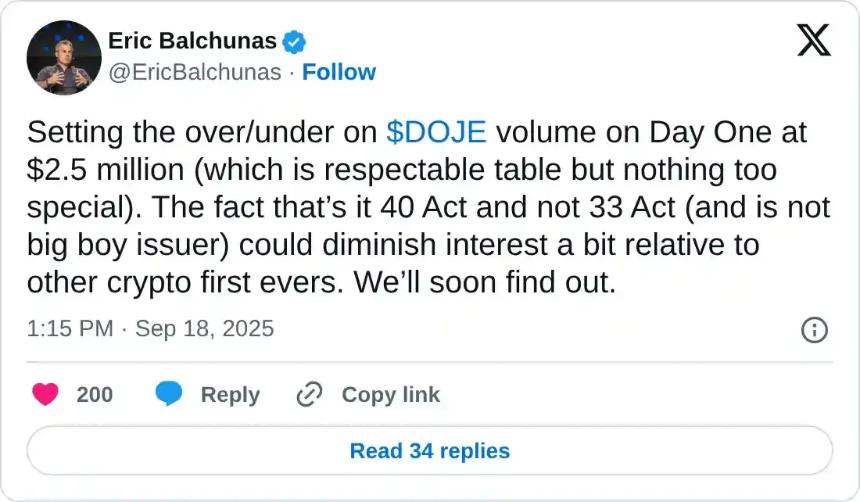 REX Shares 推出首批 XRP 和 Dogecoin 美国现货 ETF