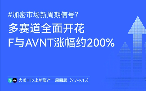 加密市场新周期信号:火币HTX一周优质资产涨幅盘点,多赛道全面爆发