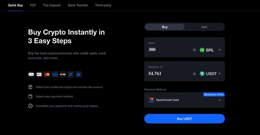  使用 Apple Pay 和 Google Pay 在 MEXC 上立即购买加密货币 