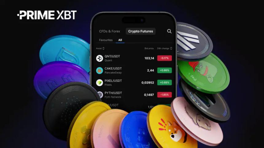 PrimeXBT 加密货币期货大扩容：新增 101 种货币，提供卓越交易条件