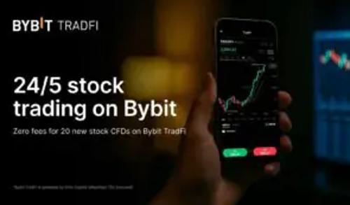 Bybit 在其 TradFi 平台推出 24/5 股票差价合约交易服务