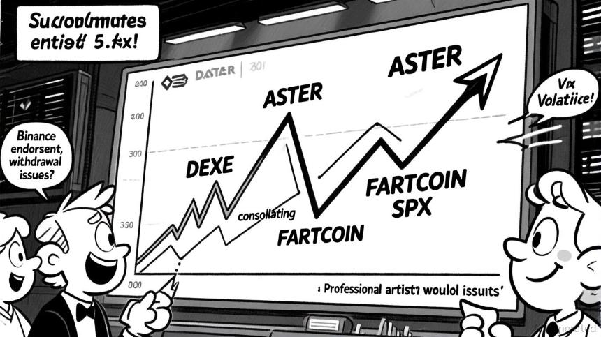 小众加密资产的崛起：评估 ASTER、DEXE、FARTCOIN 和 SPX