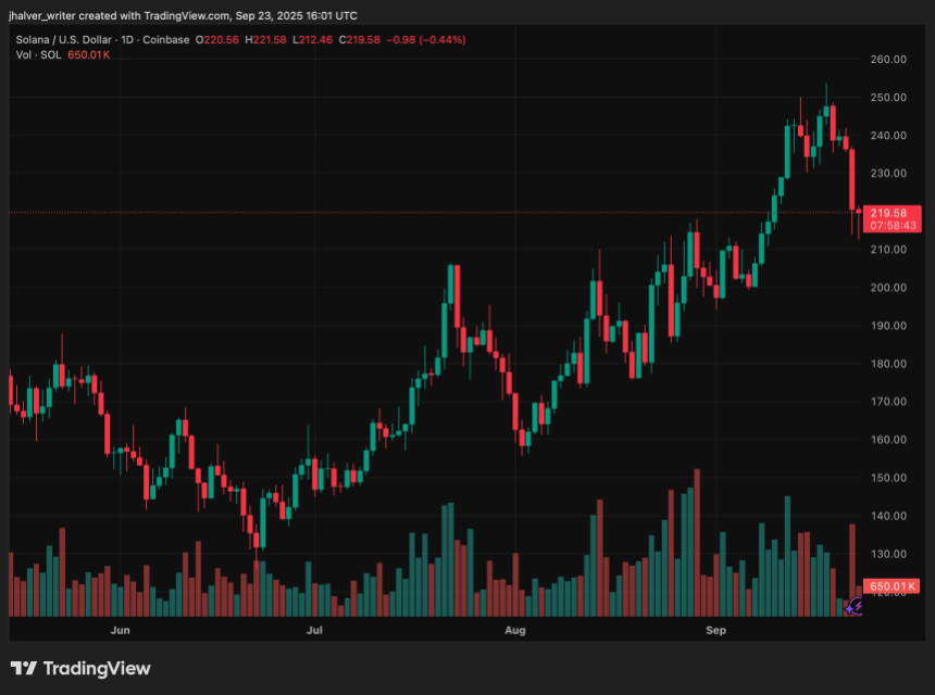Solana价格逼近200美元支撑位,比特币与国债市场面临新挑战