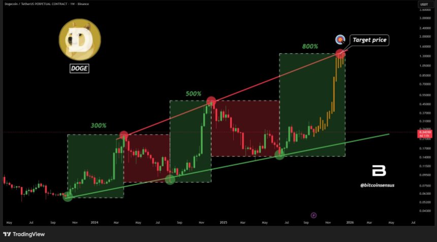 狗狗币（DOGE）未来前景乐观：分析师预测潜在800%涨幅