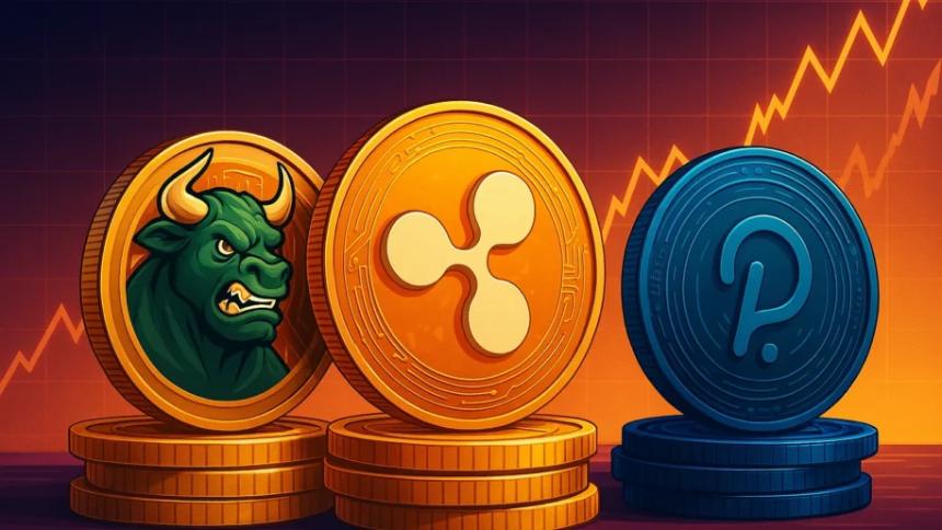 BullZilla预售突破290亿枚代币，成2025年10月最佳投资机会，DOT与XRP同步上涨