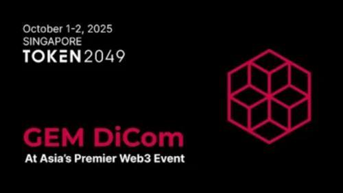  GEMtrust DAO 在新加坡 TOKEN2049 大会上向超过 25,000 名参会者展示 GEM DiCom 