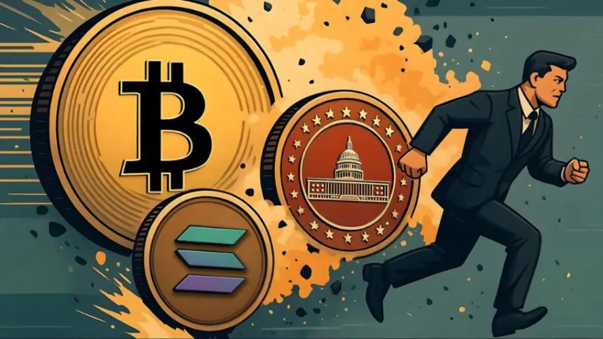 比特币ETF流动性下降，市值逼近4万亿美元——Solana与MAGACOIN FINANCE成投资新热点