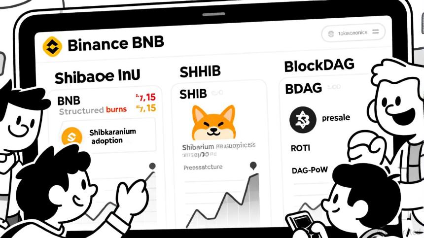 探索加密货币新趋势：币安、柴犬与BlockDAG的增长潜力分析