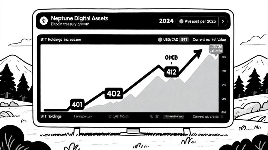 Neptune Digital Assets 比特币储备突破 7000 万加元:机构投资的战略典范