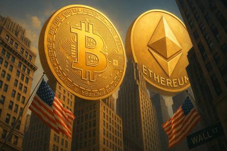 比特币和以太坊推动加密基金创下历史新高，机构投资者大举入场